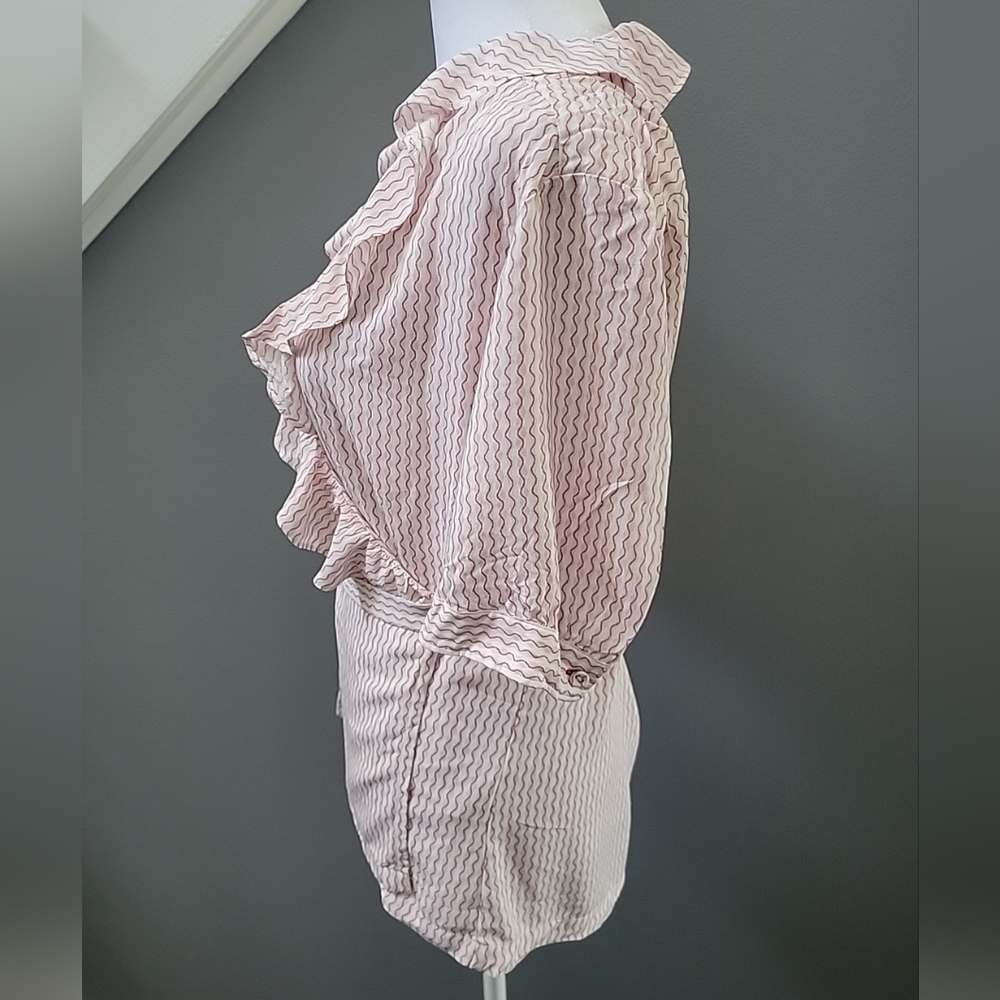 Pink Ruffle Wrap Top - Picture 3 of 6